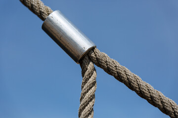 Ropes and a metal pipe - Powered by Adobe