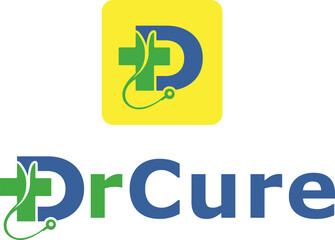 Dr. logo , doctor logo, dr cure logo, logo