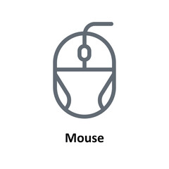 Mouse Vector    outline Icons. Simple stock illustration stock