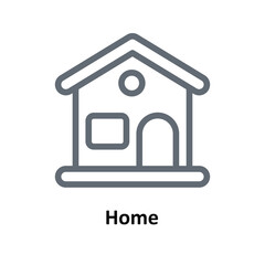 Home Vector    outline Icons. Simple stock illustration stock