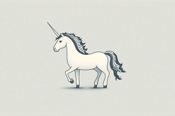 Charming tiny unicorn adorned with love. Generative AI