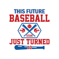 Baseball Vector Art T-shirt Design.