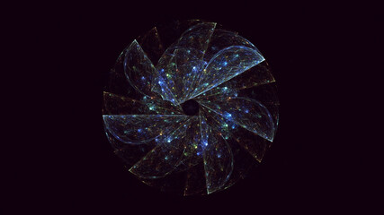 Fototapeta premium 3D rendering abstract round light background