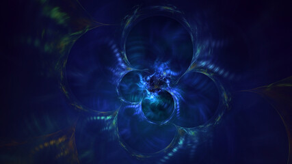 3D rendering abstract mandala fractal background