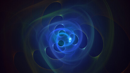 3D rendering abstract mandala fractal background