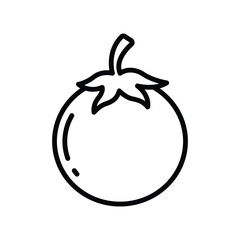 tomato icon vector design template in white background