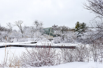 Architecture building during winter season.