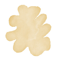 Yellow Watercolor Abstract Shapes 