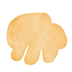 Yellow Watercolor Abstract Shapes 