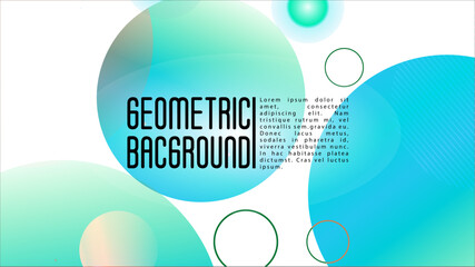 Vector Futuristic Background with Gradient Mesh Holographic Circles. Hipster Graphic Template Design with Lines, Dots, Round Shapes. Dynamic Style for your Business Brochure.