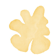 Yellow Watercolor Abstract Shapes 