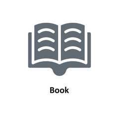 Book Vector     Solid Icons. Simple stock illustration stock