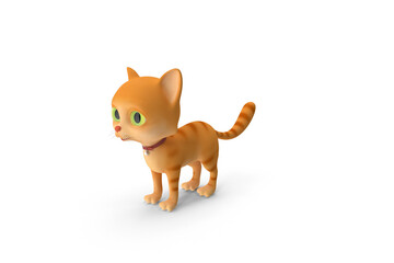 cat isolated on white background