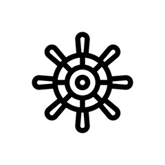 Obraz premium helm line icon