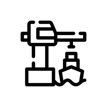 recommend clip art: dock line icon