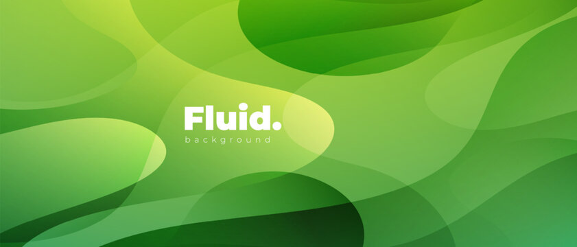 minimal background with green gradient. abstract liquid shape textured backdrop for banners and business templates