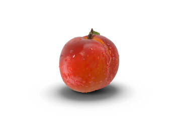 red apple isolated on white