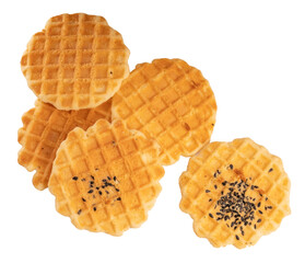 Crackers on white background Cravker snacks on white background PNG File.