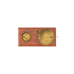 Gold brass Antique balance Scale isolated on white background. 3d render illustration