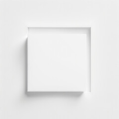 Fototapeta premium Arrière plan géométrique 3d blanc - Générative IA