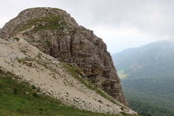 Fototapeta na wymiar dolomites panoramic views climbing outdoor europe