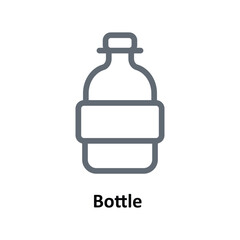 Bottle  Vector   Outline Icons. Simple stock illustration stock