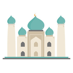 hand drawn Mosque building