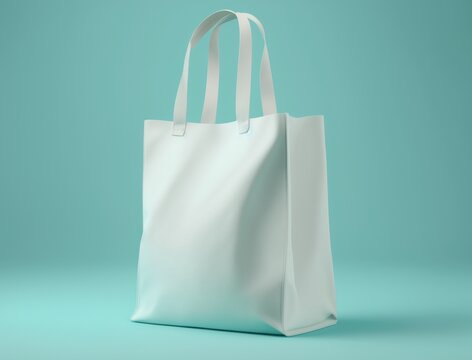 Premium PSD  Set of colorful empty shopping bags isolated in white  background minimalist concept 3d render