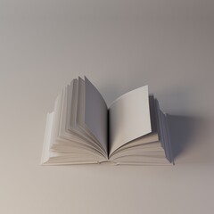 open book with a bookmark