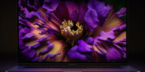 Purple Colorful Macbook Display, Webdesign, Design, Digital, 
