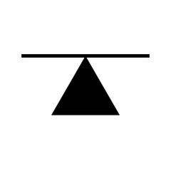 Center of Gtavity symbol, Center of mass and center mark for international cargo packaging