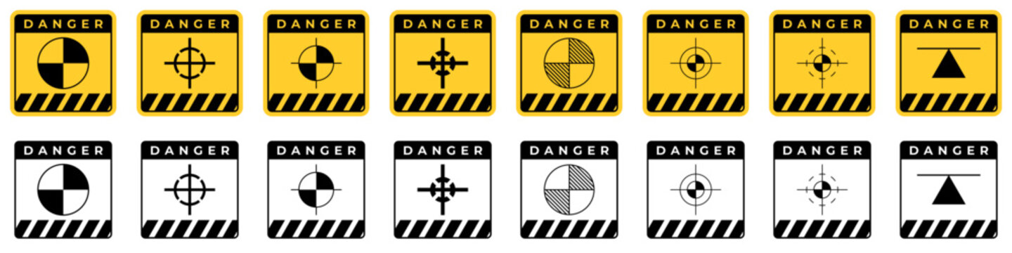 Set of Balancing Act, Graphic of Center of Gravity