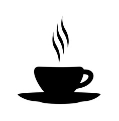 Coffee cup icon. Coffee cup Logo design vector.  Hot drinks Cafe Logotype.