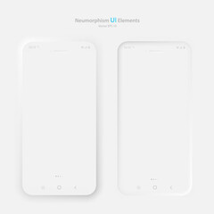 User interface elements for a mobile application. The layout of the phone screen and a set of user interface icons. Vector EPS 10.
