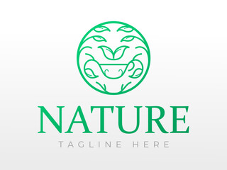 Nature Essential Oils Aromatherapy bowl Logo Design Template