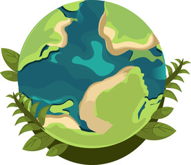Earth Day is an annual event celebrated around the world to show support for environmental protection to increase awareness and appreciation of the planet humans live on with the symbol of a green glo
