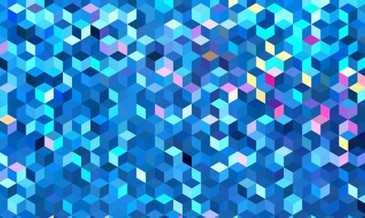 Abstract Geometric Background in Blue
