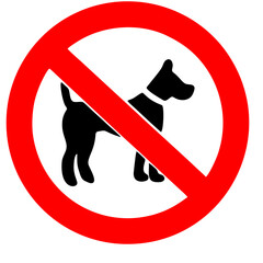 No Dogs Allowed Safety Sign