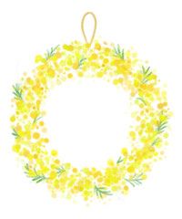 ミモザのリース