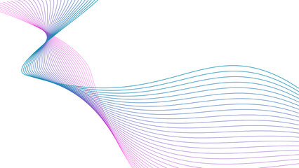 blue magenta purple wavy tech lines abstract background illustration eps 