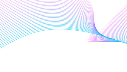 magenta blue cyan wavy tech lines abstract background illustration eps 