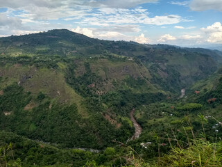 Foto aérea del cañón del Magdalena 