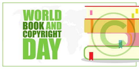 Vector illustration for World Book and Copyright Day