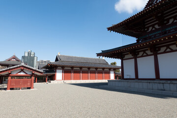 Naklejka premium 大阪「四天王寺」（和宗 総本山四天王寺 天台宗）