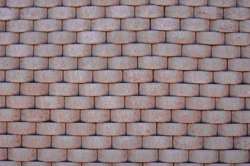 Obraz premium Bricks background. Wall texture with holes between briks