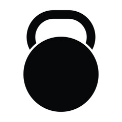 kettlebell icon, sport vector, training illustration