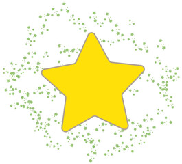 The star pattern icon with starburst behind the yellow
