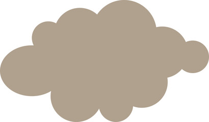 Cloud pattern icon that can be changed in color
