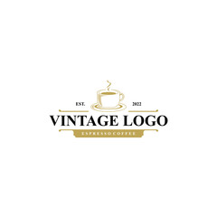Fototapeta premium vintage coffee logo designs vector files for company