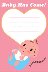 出産挨拶状
